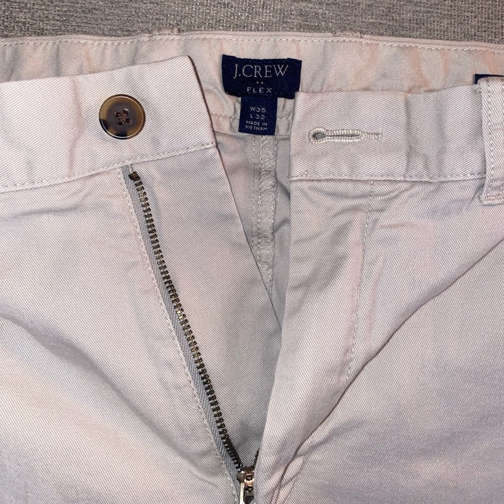 J.crew flex chinos khaki pants in white size W35/L32 lightly used condition